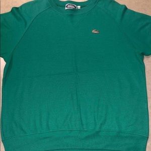 Izod Lacoste Womens L Green short sleeve sweater